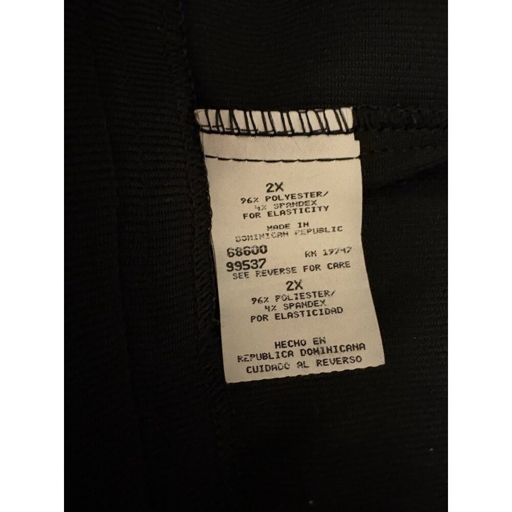 Bentley Black Stretch Women' 2X Travel Comfort Pants Pull On Elastic Waist - Picture 4 of 6
